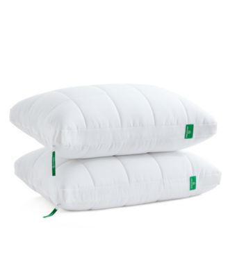 3-in-1 adjustable cooling fiber 2-Pack pillows, Standard/Queen