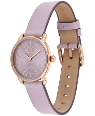 Women's Elliot Purple Leather Strap Watch, 28mm