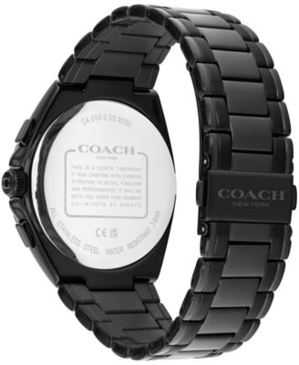 Men's Jackson Black IP Stainless Steel Bracelet Watch, 41.5mm