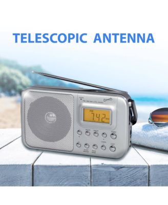 4 Band AM/FM/SW1-2 PLL Radio - Silver