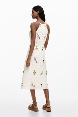 Women's Embroidered halter dress