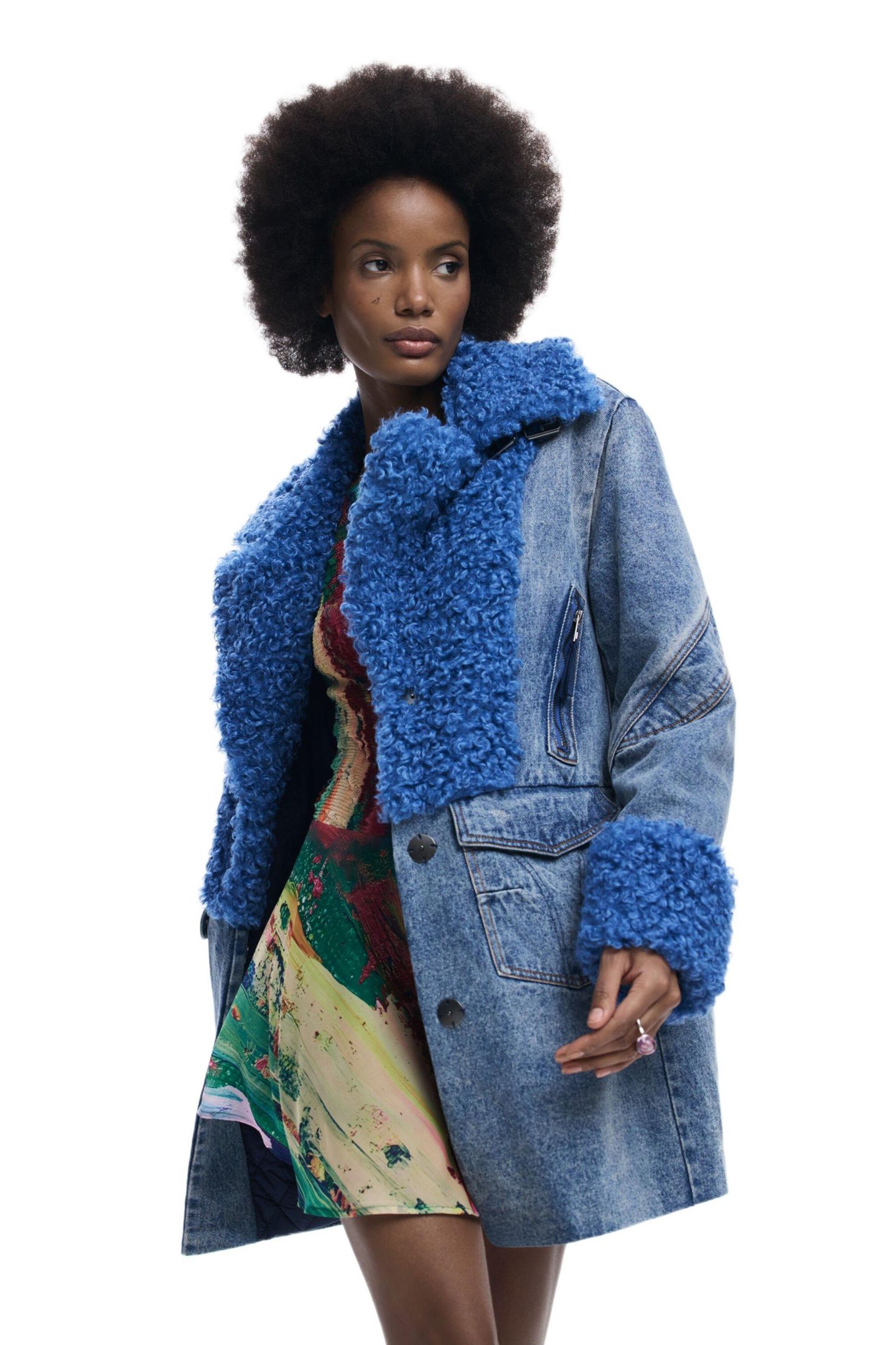 Женское пальто Desigual Hybrid denim coat — фото 2