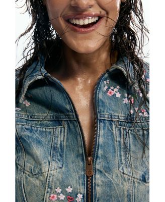 Women's Embroidered denim jacket