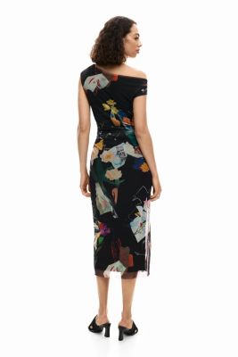 Women's Midi collage dress