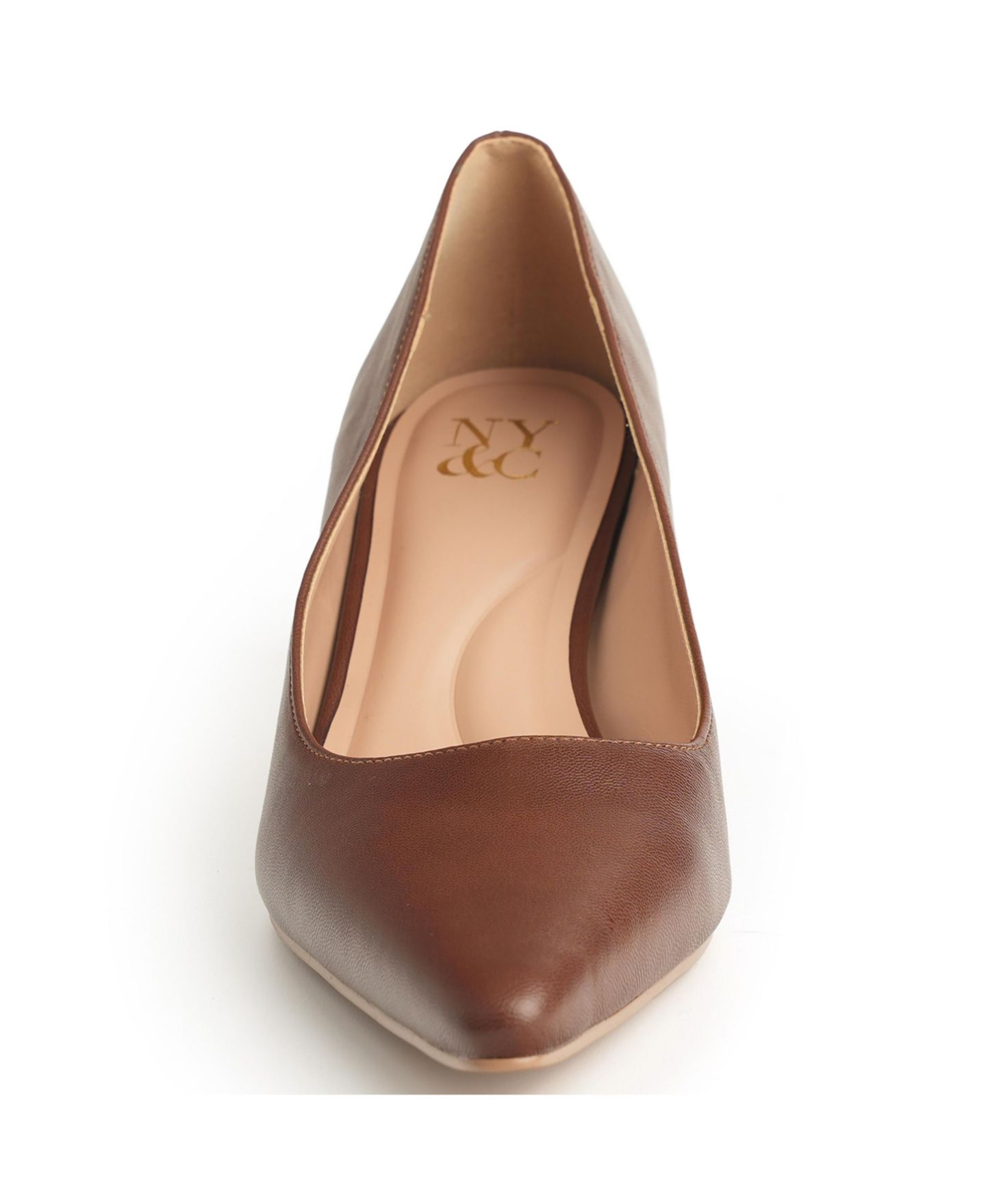 Женские туфли New York & Company Kaelyn Kitten Heel Pump, цвет: Коричневый — фото 4
