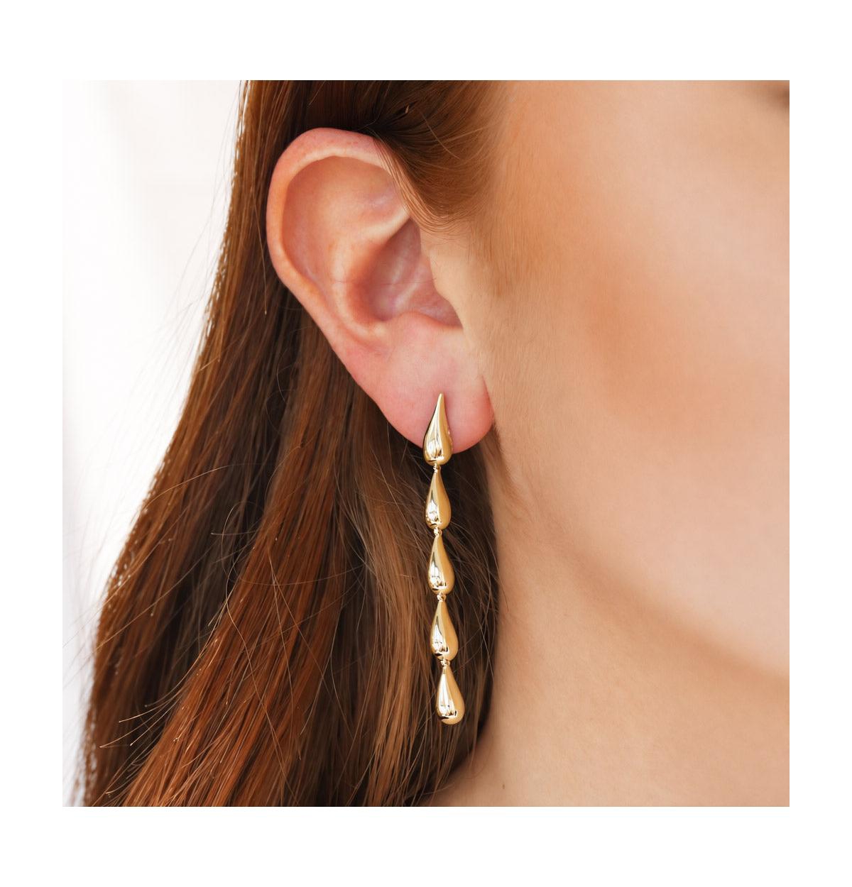 The Lovery Teardrop Dangle Earrings 14K Gold-Plated Sterling Silver