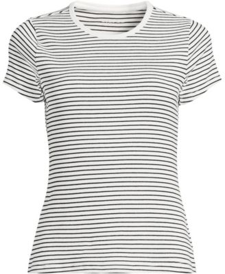 Plus Size Short Sleeve Crew Neck Micro Rib Mini Tee