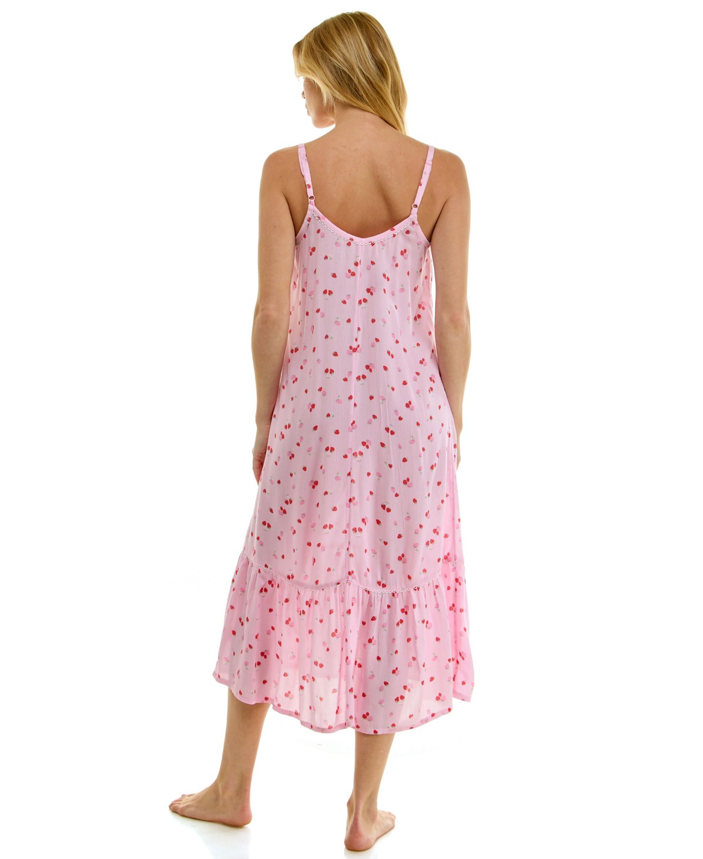 Женские платья Roudelain Sleeveless Scoop Neck Cami Gown, цвет: Клубничный — фото 6