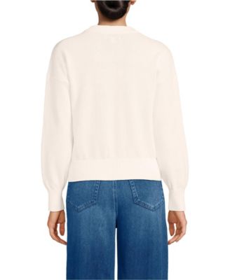 Women's Cotton Embellished Cardigan Sweater