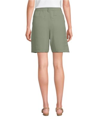 Women's Creaseless High Rise 8" Shorts