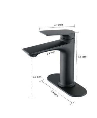 Single Hole Bathroom Sink Faucet Single Handle Stainless Steel Bathroom Faucet