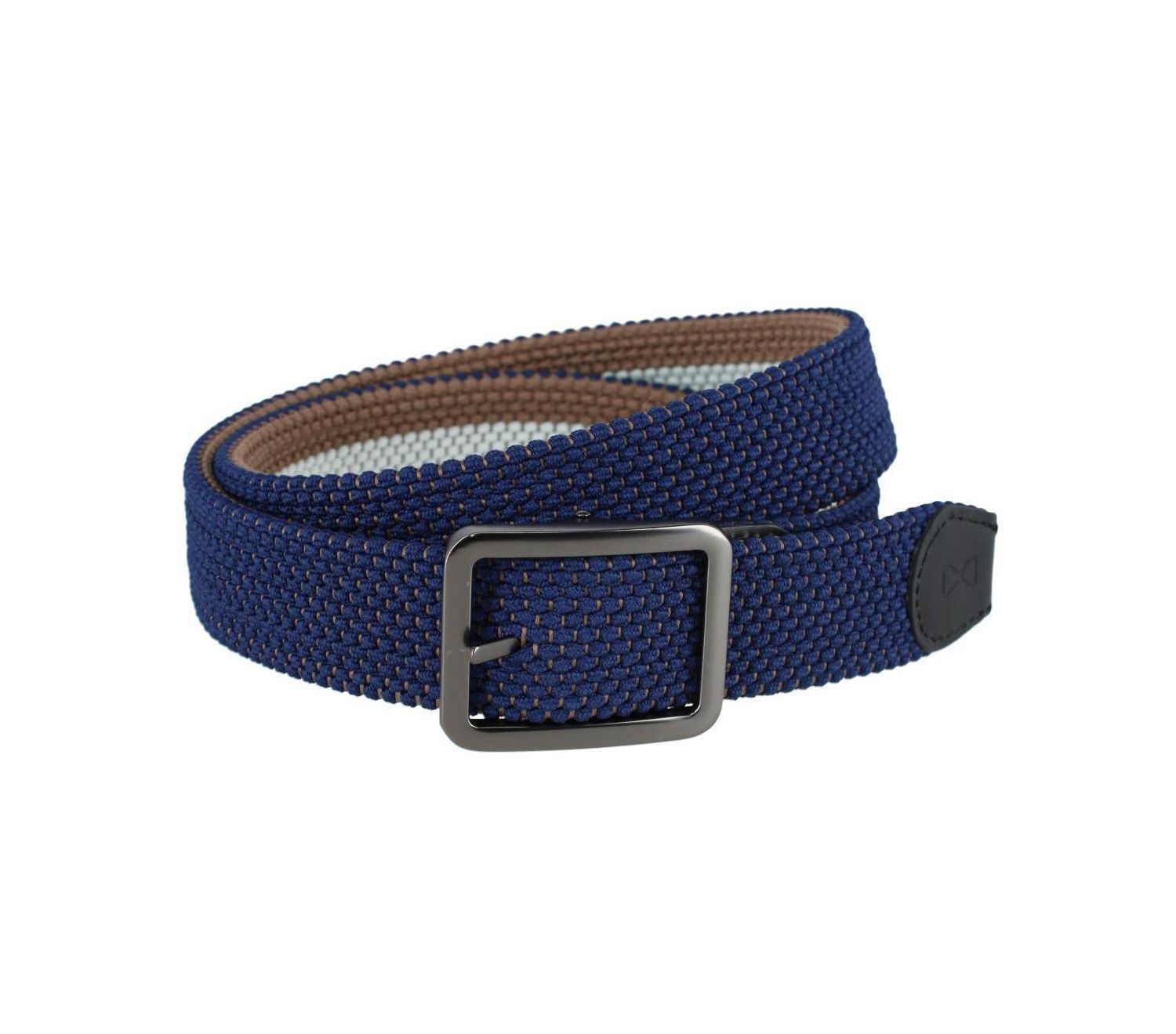 Men's Matias Stripe Reversible Braided Casual Golf Belt