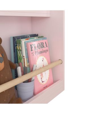 3-Tier Kids Book Rack Bedroom Playroom Classroom Organizer Pink