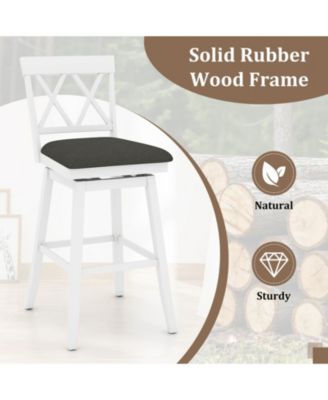 29 in Upholstered Counter Height Bar Stools Set of 2