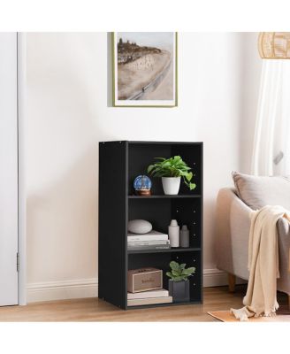 Modern Three Shelf Bookcase Storage Display Cabinet
