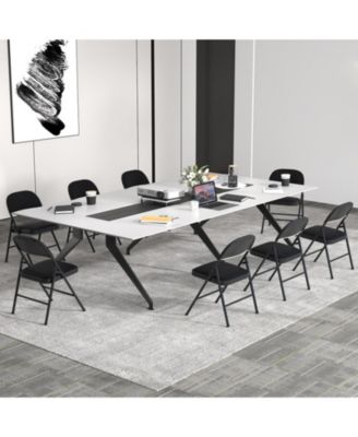 Padded Folding Chairs 2-Pack with Reinforced Metal Frame