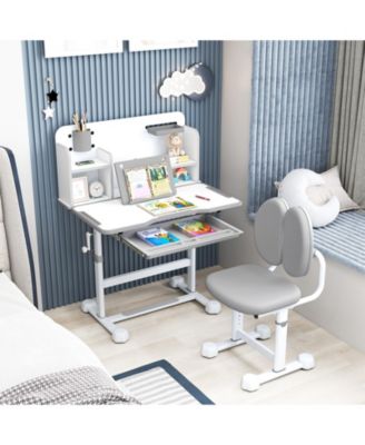 Kid's Study Desk and with Tilt Desktop and Pen Holder