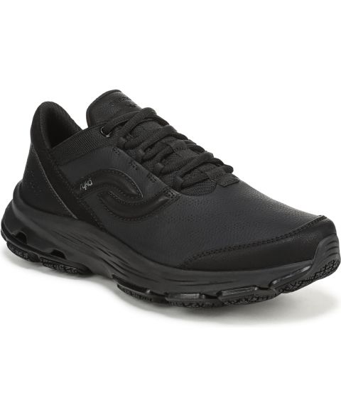 Женские кроссовки Ryka Devotion Sr Slip-Resistant Walking, цвет: Чёрный кожаный