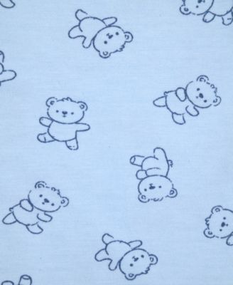 Baby Boys' Bear Ribbed Round Neck Footie Sleep & Play and Hat, 2-Piece Set