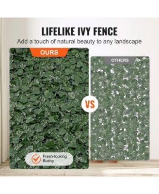 Ivy Privacy Fence, 39 x 198 Wall, Faux Hedges for Garden Use