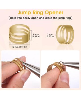 4600pcs Jump Rings Open Close Tools Jewelry Making Necklace Repair Kit