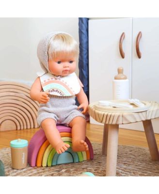 baby Doll 15'' Native American Boy (Polybag) - Made in Spain, Anatomically Correct, Quality, Inclusion, Vanilla scented