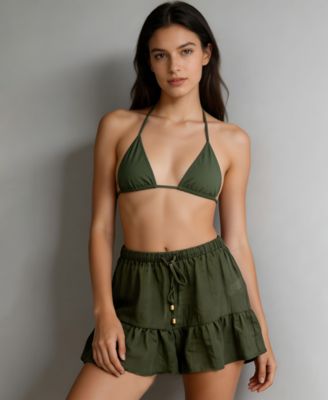 Women's Voile Pull-On Swim Cover-Up Shorts
