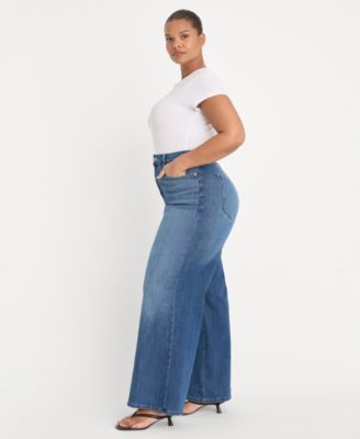 Women's Soft Tech Palazzo Ankle-Length Jeans