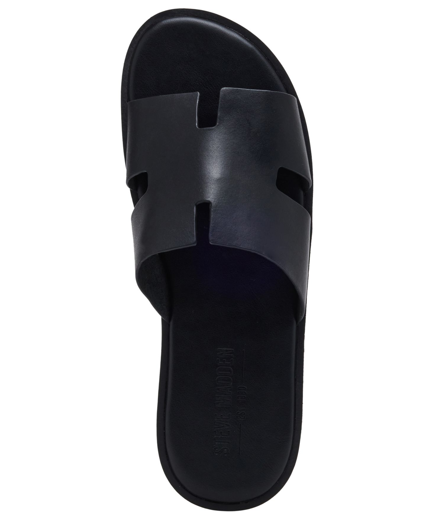 Мужские тапочки Steve Madden Leone Slip-On Slipper, цвет: Чёрный — фото 4
