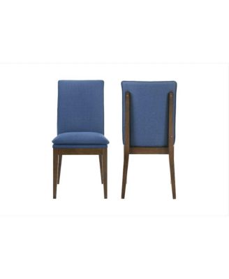 Maggie Dining Chair W/ Cushion-Walnut Set of 2