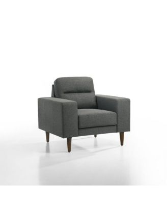 Vale Polyester Fabric Upholstered Arm Chair