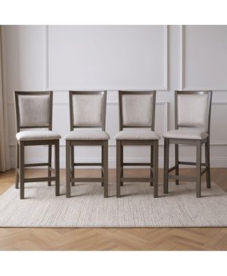 Amy Wood Counter Chair (Set of 4)