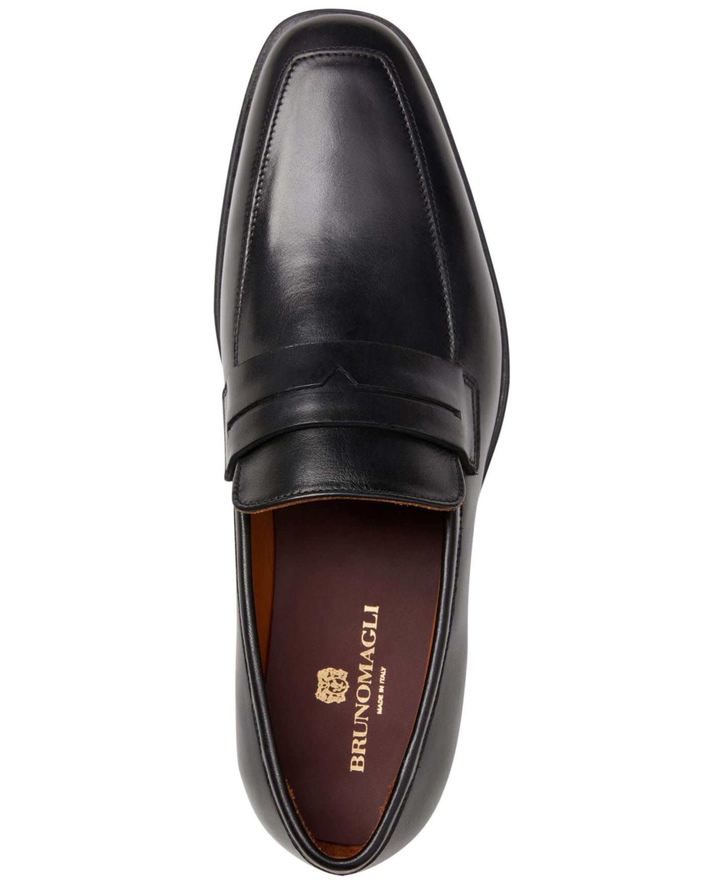 Мужские туфли Bruno Magli Raging Penny Slip-On, цвет: Чёрный — фото 4