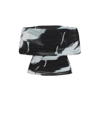 Women's Dana Blur Print Mesh Top