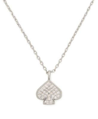 Cubic Zirconia Boxed Pave Mini Pendant Necklace