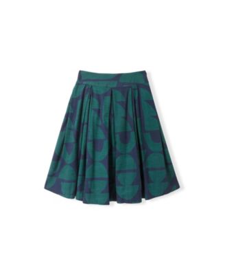 Women's Box Pleated Midi Skirt