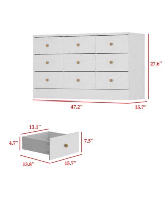 Elegant Dresser With 9 Drawers