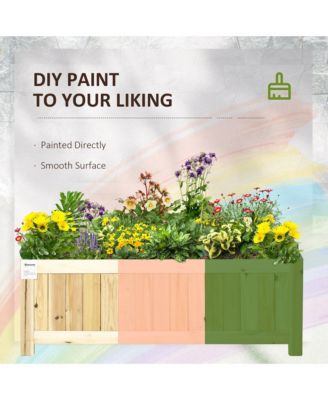 Foldable Raised Garden Bed Elevated Planter Flower Planting Box