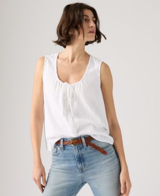Women's Luella Sleeveless Tie-Neck Blouse