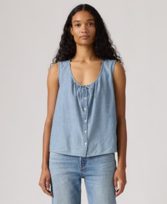 Women's Luella Sleeveless Tie-Neck Blouse