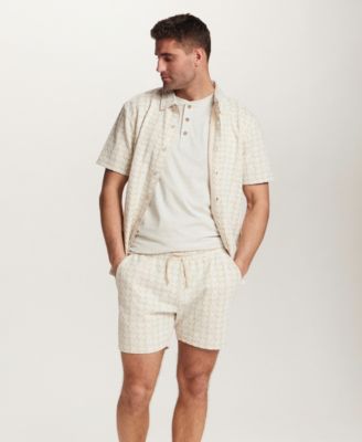 Men's Floral Jacquard Shorts