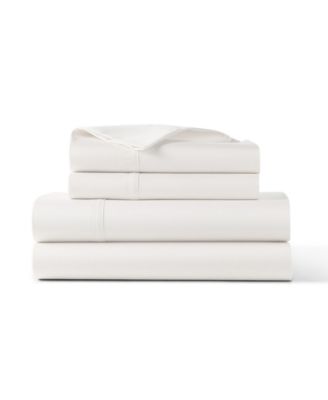 Lauren Ralph Lauren Spencer 475-Thread Count Cotton Sateen 4-Piece Sheet Set, Queen - Classic Cream, Queen Sheet Set