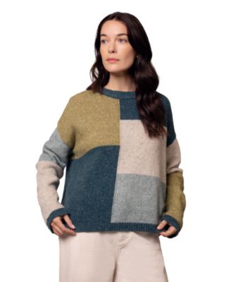 Women's Block Crew Neck Sweater