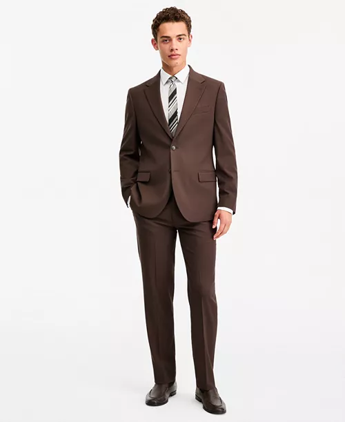 Nautica Men's Modern-Fit Stretch Fall 2-Piece Suit 
