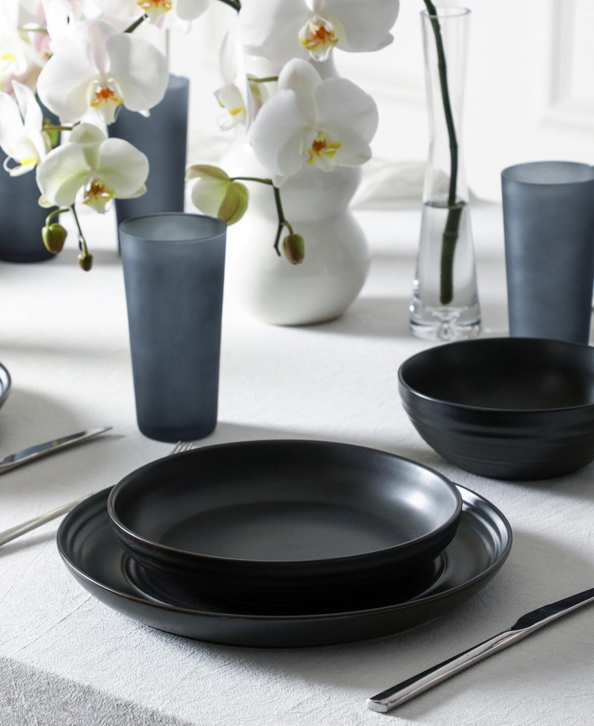Stone Lain Elio 32-Pc. Dinnerware & Glassware Set, Service For 4