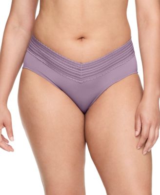 Women's No Pinching No Problems Dig-Free Comfort Waist with Lace Microfiber Hi-Cut 5109