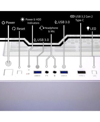 SET Liquid Cooled Gaming Desktop Computer, AMD Ryzen 9 9900X 4.4GHz, 32GB RAM, 2TB SSD, AMD Radeon RX 9070 XT 16GB, Windows 11 Home, White