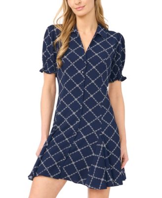 short sleeve linen dress Short Sleeve Linen Midi Dress (Chantilly)