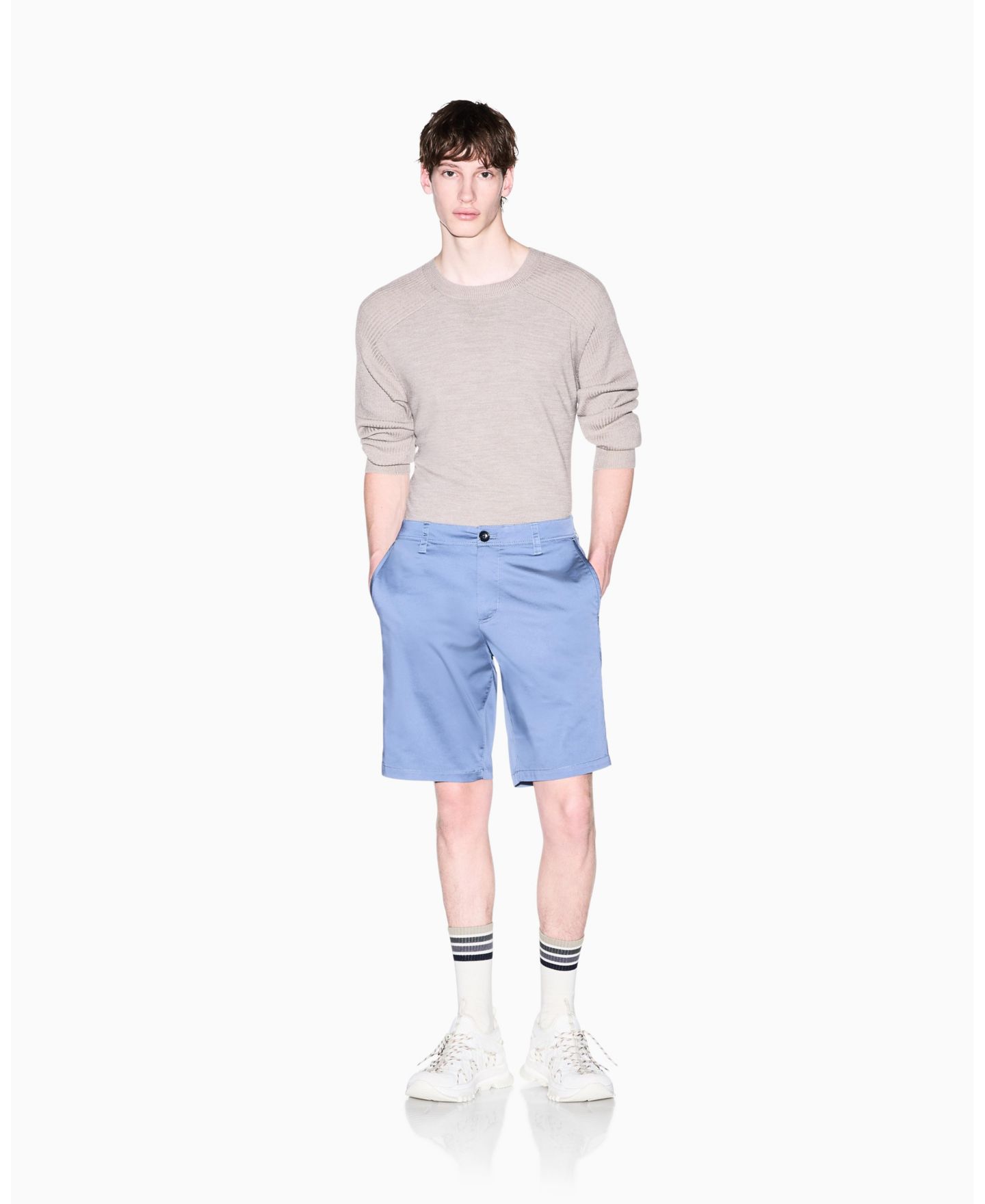 Мужские шорты A|X Armani Exchange Chino, цвет: Синий — фото 2