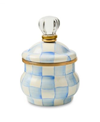 Sky Check 10 oz. Lidded Sugar Bowl